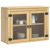  Cabinet polcokkal tárolóval Méz 60 x 32 x 40 cm Tömör fenyőfa