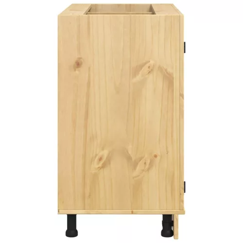  Cabinet fiókkal polcokkal Méz 80 x 46 x 81,5 cm Tömör fenyőfa