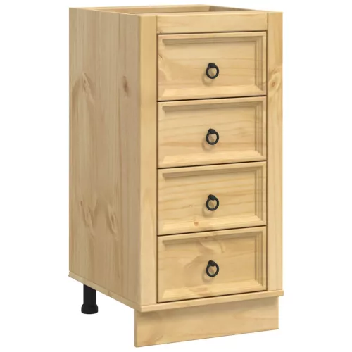  Cabinet fiókkal tárolóval Méz 40 x 46 x 81,5 cm Tömör fenyőfa