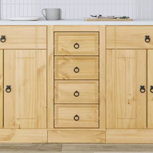  Cabinet fiókkal tárolóval Méz 40 x 46 x 81,5 cm Tömör fenyőfa