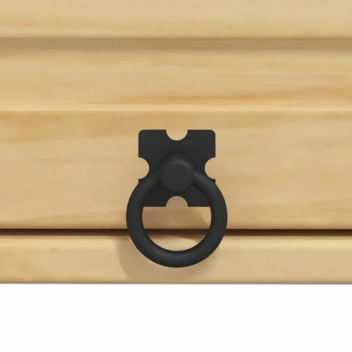  Cabinet polcokkal tárolóval Méz 80 x 80 x 60 cm Tömör fenyőfa