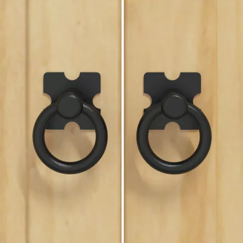  Cabinet tárolóval ajtóval Méz 80 x 46 x 81,5 cm Tömör fenyőfa