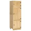  Cabinet polcokkal tárolóval Méz 60 x 32 x 40 cm Tömör fenyőfa