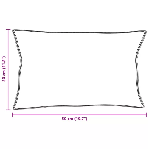  Párnák 2 pcs Fehér 30 x 50 cm 130gsm 100% pamut