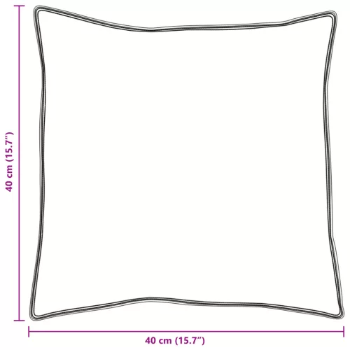  Párnák 2 pcs Fehér 40 x 40 cm 130gsm 100% pamut