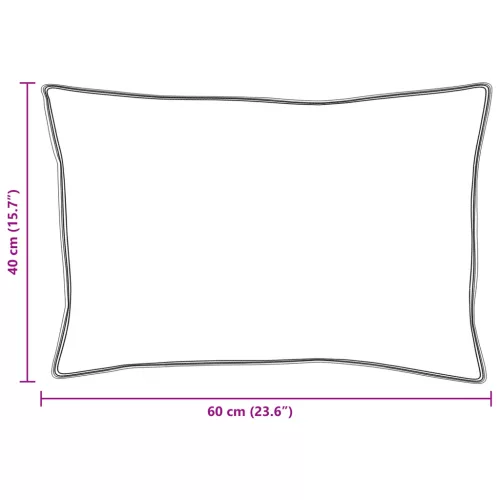  Párnák 2 pcs Fehér 40 x 60 cm 130gsm 100% pamut