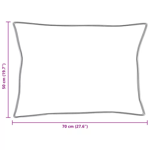  Párnák 2 pcs Fehér 50 x 70 cm 130gsm 100% pamut
