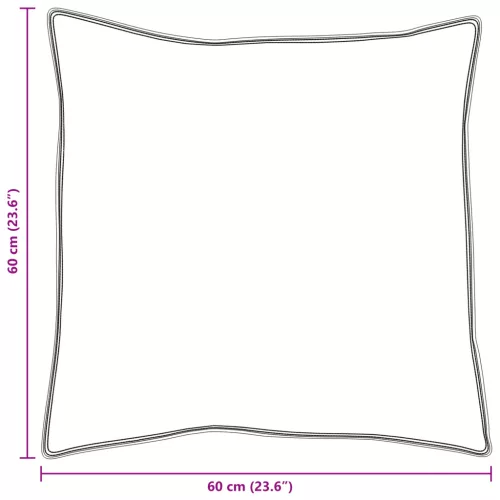 Párnák 2 pcs Fehér 60 x 60 cm 130gsm 100% pamut