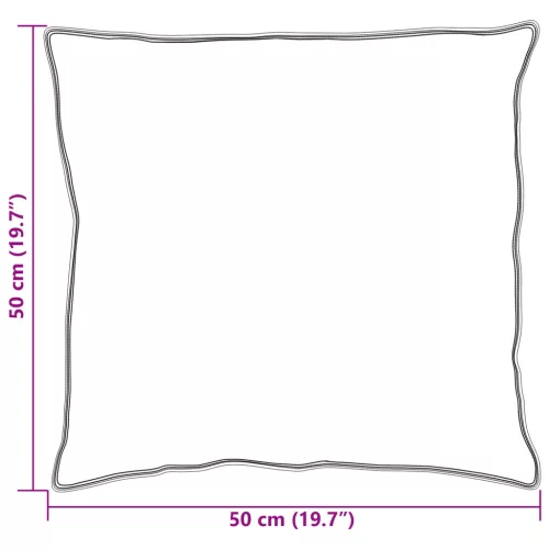  Párnák 2 pcs Fehér 50 x 50 cm 130gsm 100% pamut