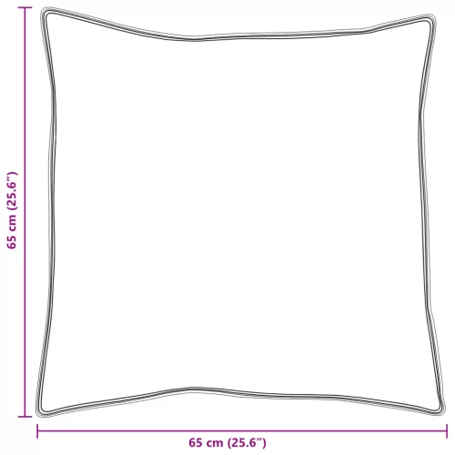  Párnák 2 pcs Fehér 65 x 65 cm 130gsm 100% pamut