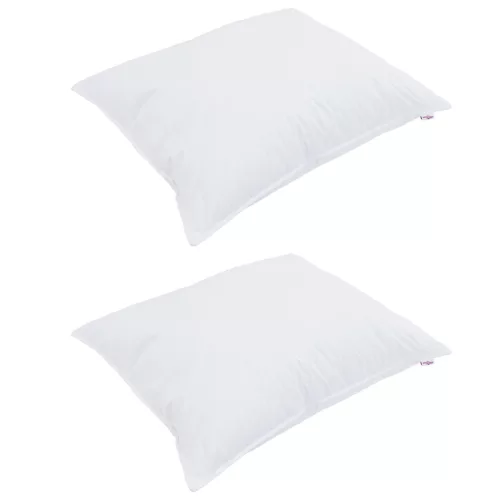  Párnák 2 pcs Fehér 60 x 80 cm 130gsm 100% pamut