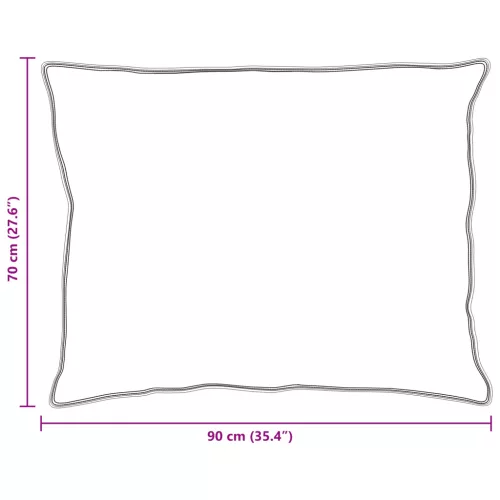  Párnák 2 pcs Fehér 70 x 90 cm 130gsm 100% pamut