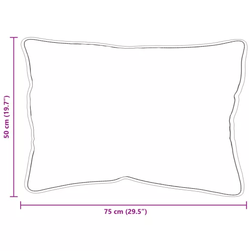  Párnák 2 pcs Fehér 50 x 75 cm