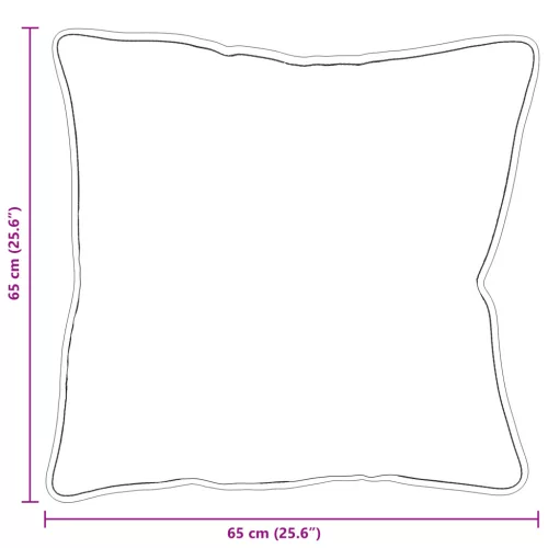  Párnák 2 pcs Fehér 65 x 65 cm