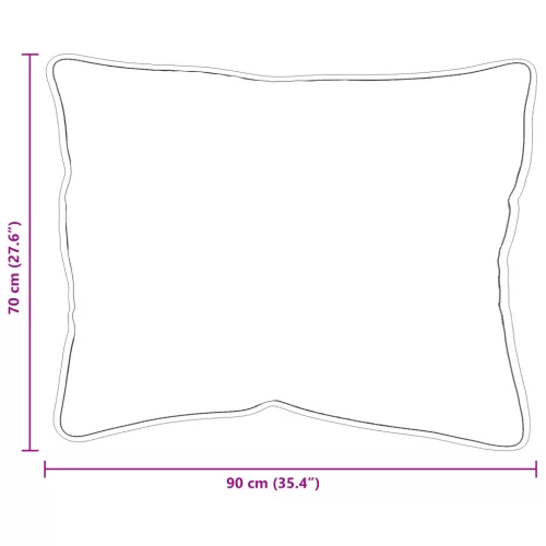  Párnák 2 pcs Fehér 70 x 90 cm