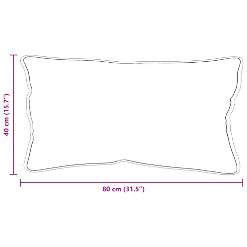  Párna Fehér 40 x 80 cm 85gsm 100% poliészter