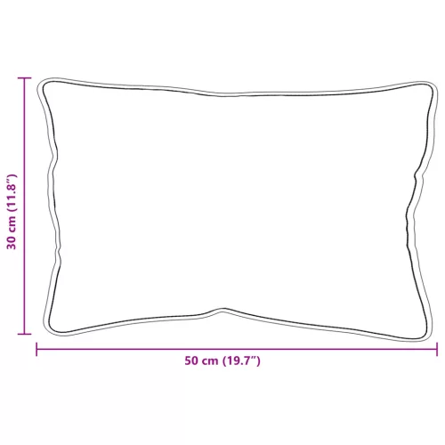  Párnák 2 pcs Fehér 30 x 50 cm 85gsm 100% poliészter