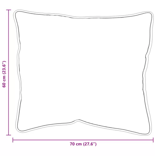  Párnák 2 pcs Fehér 60 x 70 cm 85gsm 100% poliészter