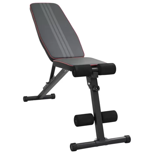  állítható súlyzós pad összecsukható 230 kg fekete acél