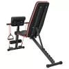  Állítható súlyzópaddal ellenállás sávokkal 150 kg Fekete Acél