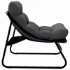  Kerti bútor 2 pcs Fekete 60,5 x 81 x 71 cm Porszórt acél