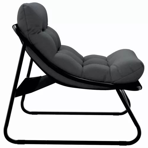  Kerti bútor 2 pcs Fekete 60,5 x 81 x 71 cm Porszórt acél