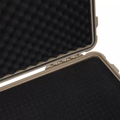  Kerekes Védő Kemény Tok Kihúzható Fogantyúval Homokszínben