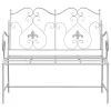  Pad Fehér Fém 104 x 54 x 93 cm Tartós Kültéri Pad