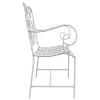  Pad Fehér Fém 104 x 54 x 93 cm Tartós Kültéri Pad