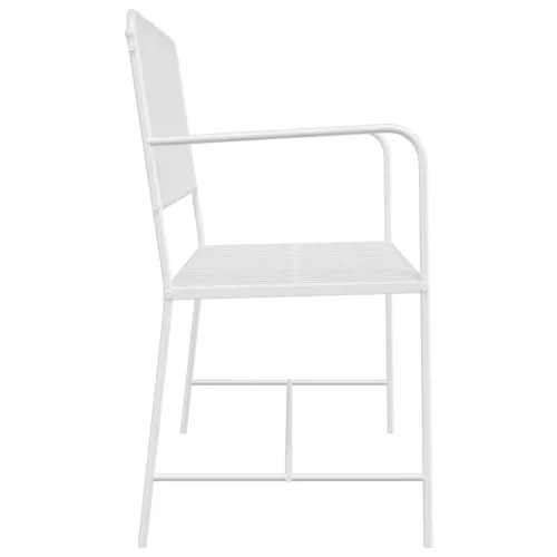  Pad Fehér Fém 103.5 x 51.5 x 90 cm Tartós Kültéri pad