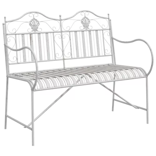  Pad Fehér Fém 103,5 x 59 x 89 cm Tartós Kültéri pad
