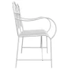  Pad Fehér Fém 103,5 x 59 x 89 cm Tartós Kültéri pad