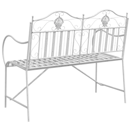  Pad Fehér Fém 103,5 x 59 x 89 cm Tartós Kültéri pad
