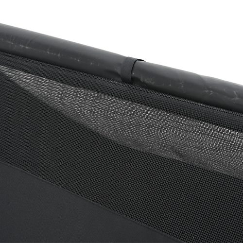  kutyaház fekete poliészter szövetből és acélból