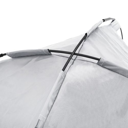  Emelt kutyaágy levehető tetővel Ezüst szürke L Fém