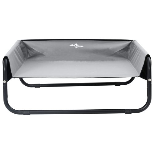  Emelt Kutyaágy Világosszürke L Oxford Szövet és Acél