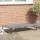  Összecsukható Kutyafekhely Világosszürke Fém Váz, Szövet Fekhely