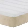  Zsebrugós Ágytakaró Matrac Világos Zöld Szürke Közepes 100x200x20 cm Szövet