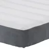  Zsebrugós Ágymatrac Sötétszürke Közepes 120x200x20 cm Szövet