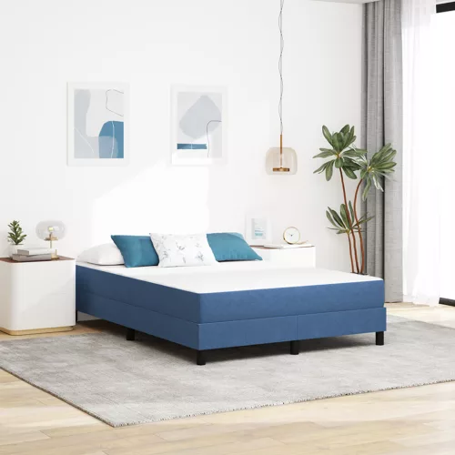  Zsebrugós Ágytakaró Matrac Kék Közepes 140x190x20 cm Textil