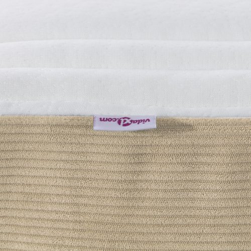  Zsebtáska Ágy Matrac Világosszöld és Szürke, Közepes Keménység, 140x200x20 cm Szövet