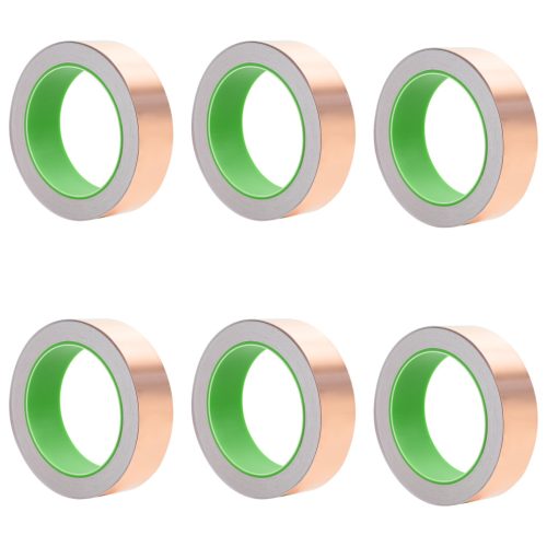  Réz szalag 6 pcs Réz 2000 x 5 cm Réz, akril irányító ragasztó