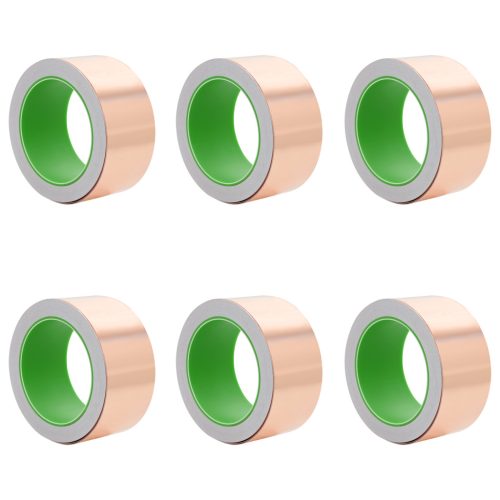  Réz szalag 6 pcs Réz 2000 x 5 cm Réz, akril irányító ragasztó