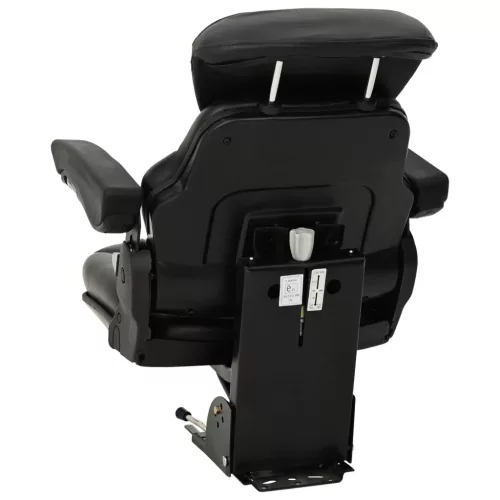  Traktor ülés felfüggesztéssel Fekete 60 x 58 x 72 cm