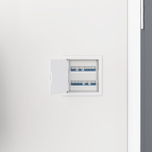  Hozzáférési Panelek 2 db Fehér színben, krém részletekkel és anthra, sötétszürke cső mintával és link ABS műanyag