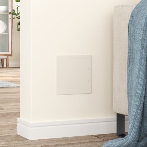  Hozzáférési Panelek 2 db Fehér színben, krém részletekkel és anthra, sötétszürke cső mintával és link ABS műanyag