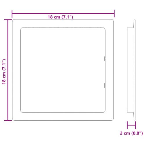  Hozzáférési Panelek 2 db Fehér színben, krém részletekkel és anthra, sötétszürke cső mintával és link ABS műanyag