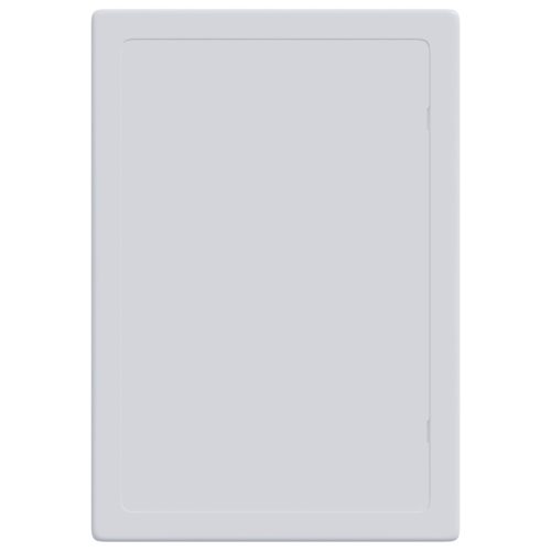  Hozzáférési Panelek 2 db Fehér, Négyszögletes, Színbarna + Tető Antracit, Sötét Ezüst Cső Mintázat és Link ABS Műanyag