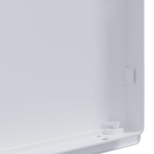  Hozzáférési Panelek 2 db Fehér, Négyszögletes, Színbarna + Tető Antracit, Sötét Ezüst Cső Mintázat és Link ABS Műanyag