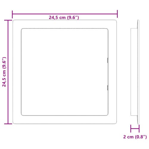  Hozzáférési Panelek 2 db Fehér ágy szürke, anthra + tető anthra, ndark silver cső példa és link ABS Műanyag